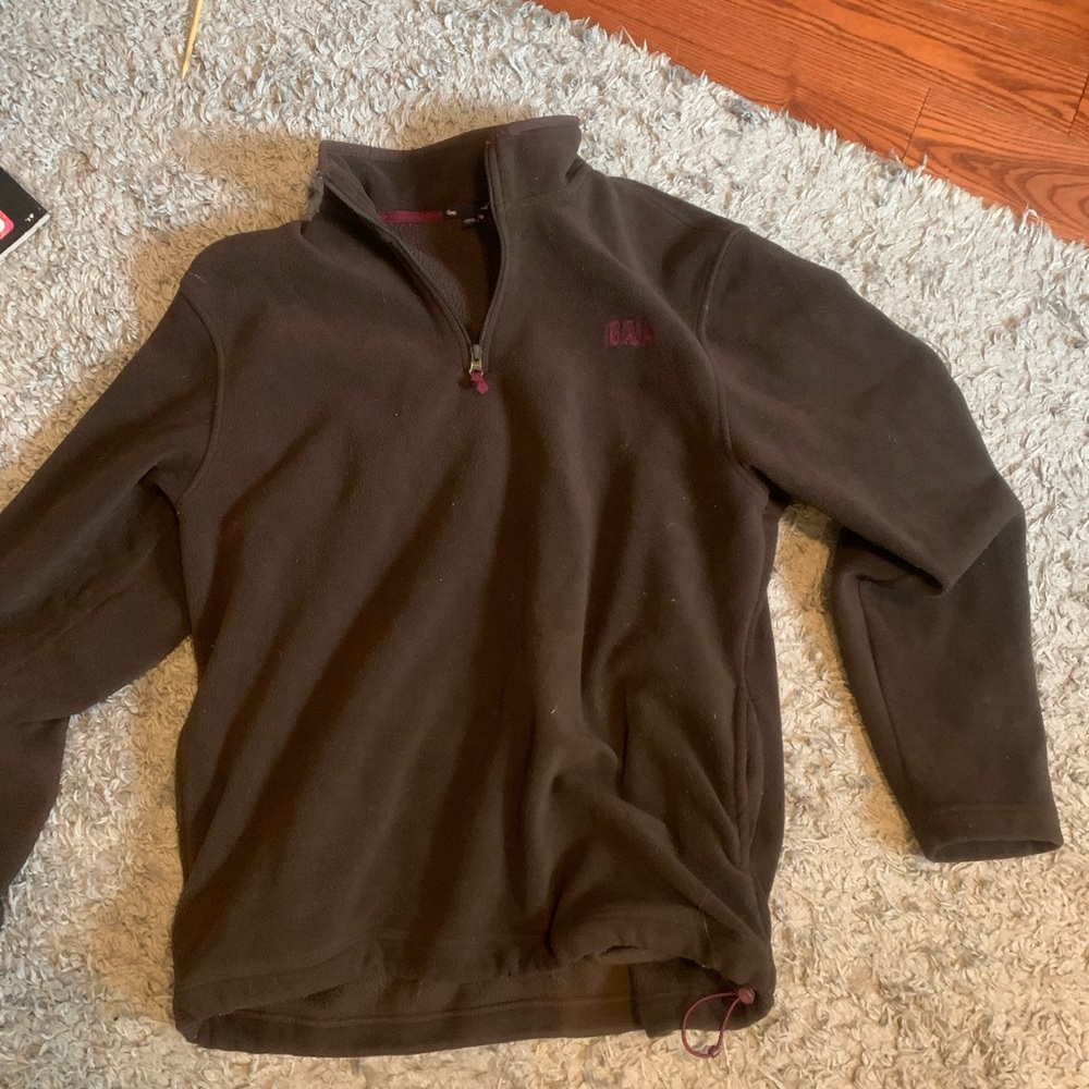 Cozy brown gap oversized quarter zip